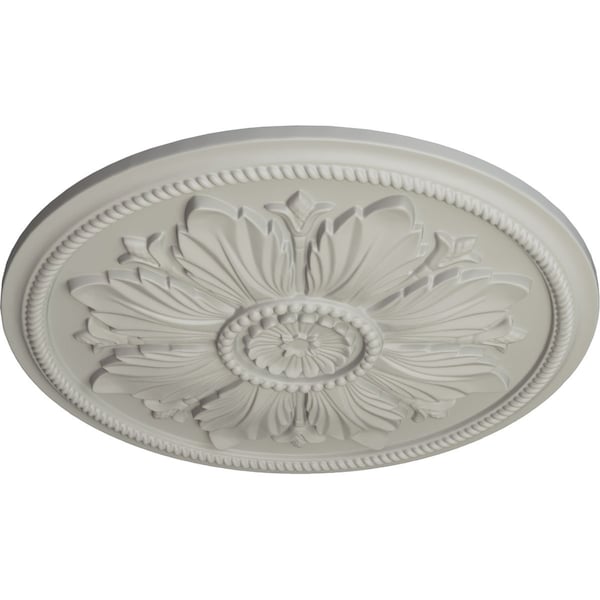 Kaya Ceiling Medallion (Fits Canopies Up To 5 1/4), Hand-Painted Pot Of Cream, 23 5/8OD X 1 1/2P